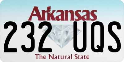 AR license plate 232UQS