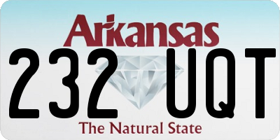 AR license plate 232UQT