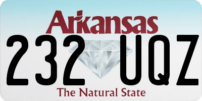AR license plate 232UQZ