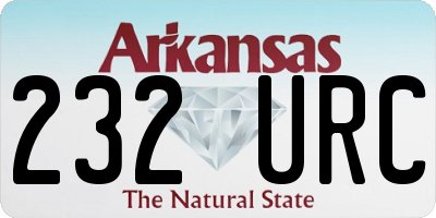 AR license plate 232URC