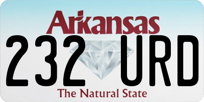 AR license plate 232URD