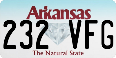 AR license plate 232VFG