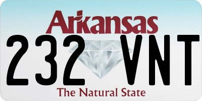 AR license plate 232VNT