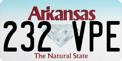 AR license plate 232VPE