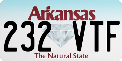 AR license plate 232VTF