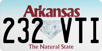 AR license plate 232VTI
