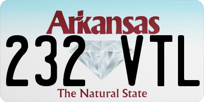 AR license plate 232VTL