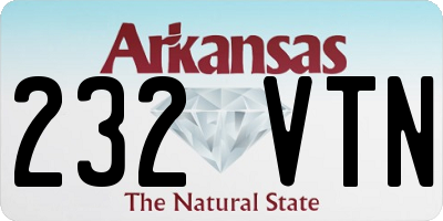 AR license plate 232VTN