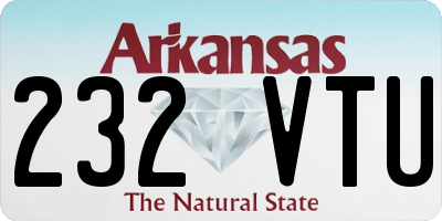 AR license plate 232VTU