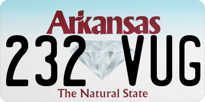 AR license plate 232VUG