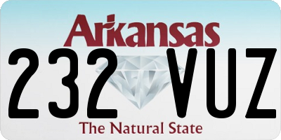 AR license plate 232VUZ