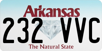 AR license plate 232VVC