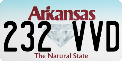 AR license plate 232VVD