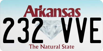 AR license plate 232VVE