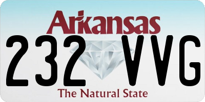 AR license plate 232VVG