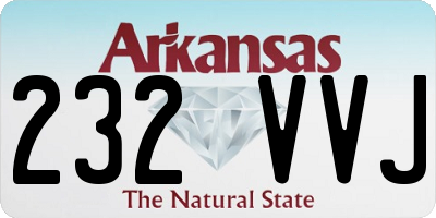 AR license plate 232VVJ