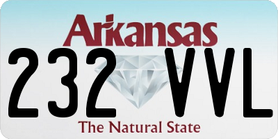 AR license plate 232VVL