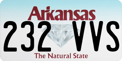 AR license plate 232VVS