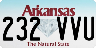 AR license plate 232VVU