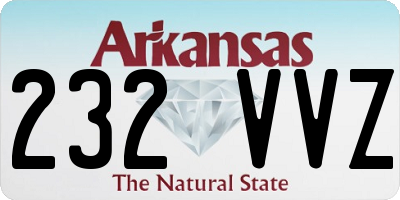 AR license plate 232VVZ
