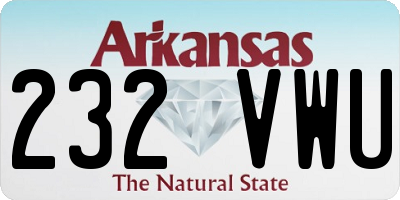 AR license plate 232VWU