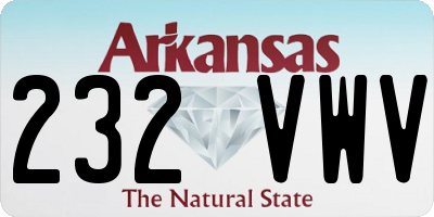 AR license plate 232VWV