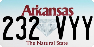 AR license plate 232VYY