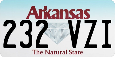 AR license plate 232VZI