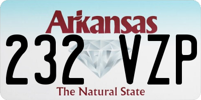AR license plate 232VZP
