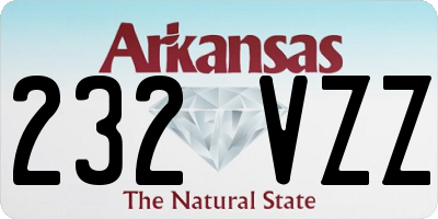 AR license plate 232VZZ