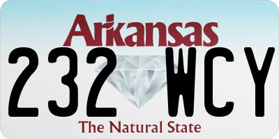 AR license plate 232WCY