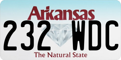 AR license plate 232WDC