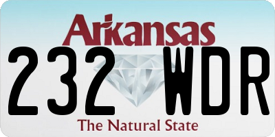 AR license plate 232WDR
