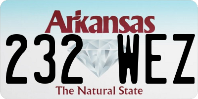 AR license plate 232WEZ