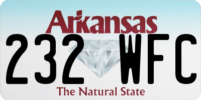 AR license plate 232WFC