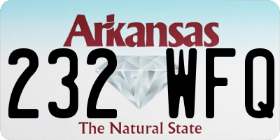 AR license plate 232WFQ