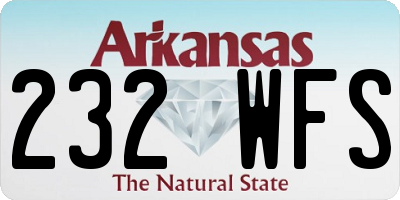 AR license plate 232WFS