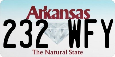 AR license plate 232WFY