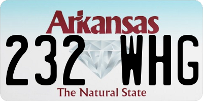 AR license plate 232WHG