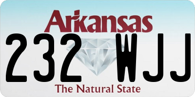 AR license plate 232WJJ
