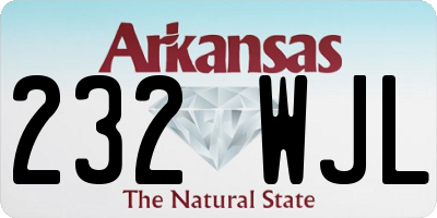 AR license plate 232WJL