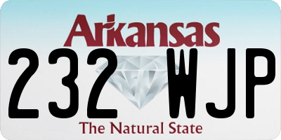 AR license plate 232WJP