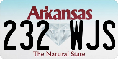 AR license plate 232WJS