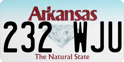 AR license plate 232WJU