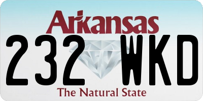 AR license plate 232WKD