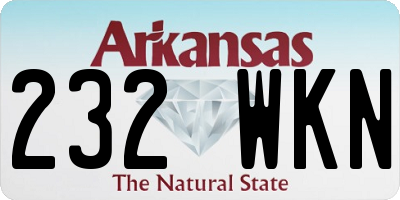 AR license plate 232WKN
