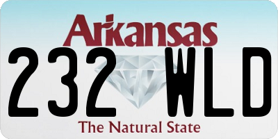 AR license plate 232WLD
