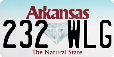 AR license plate 232WLG