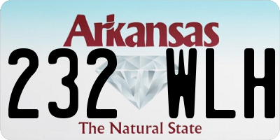 AR license plate 232WLH
