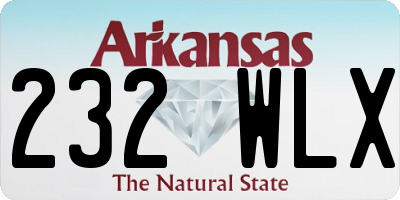 AR license plate 232WLX
